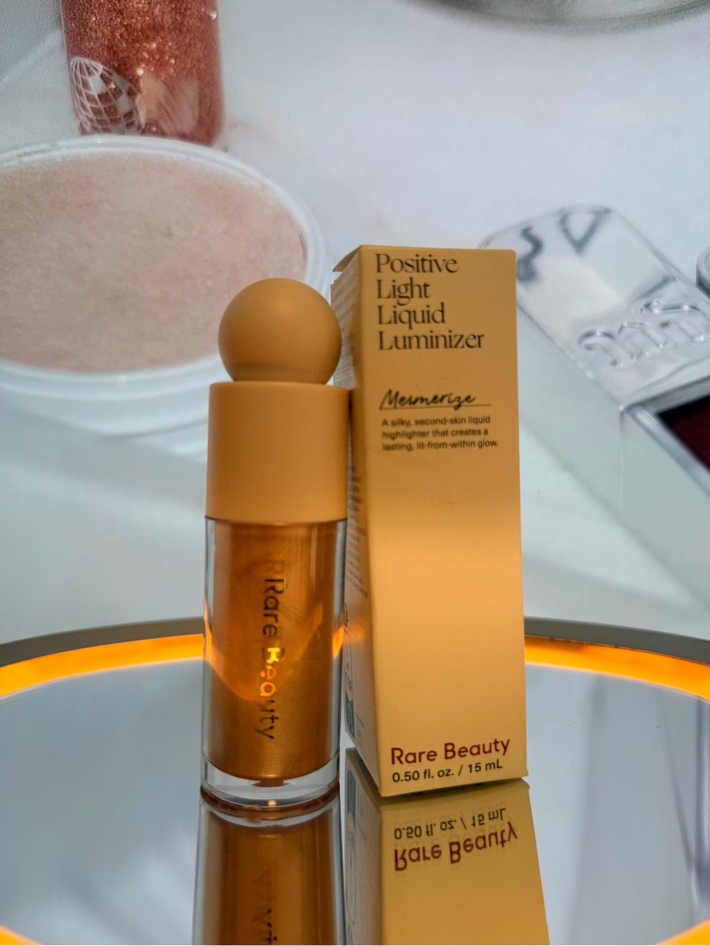 Rare Beauty Positive Light Liquid Luminizer — Warm Gold
